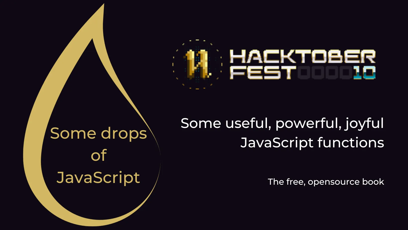 Some drops of JavaScript joins Hacktoberfest